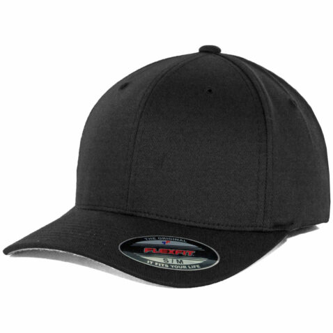 Flexfit Blanks Plain Blank Black Hat