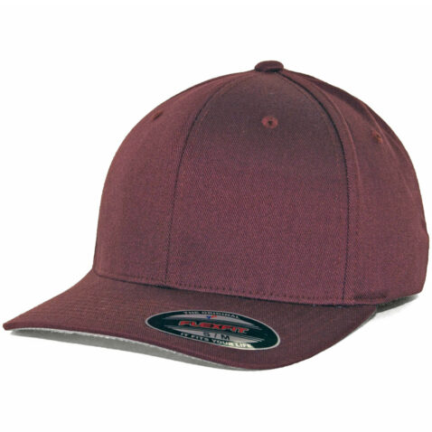 Flexfit Blanks Plain Blank Maroon Hat