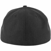 New Era Blanks 59FIFTY Plain Blank Fitted Hat Black Tonal- Back