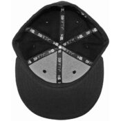 New Era Blanks 59FIFTY Plain Blank Fitted Hat Black Tonal- Inside