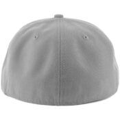 New Era Blanks 59FIFTY Plain Blank Fitted Hat Grey Tonal- Back