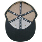 New Era Blanks 59FIFTY Plain Blank Fitted Hat Khaki Tonal- Inside