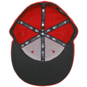 New Era Blanks 59FIFTY Plain Blank Fitted Hat Scarlet Red Tonal- Inside