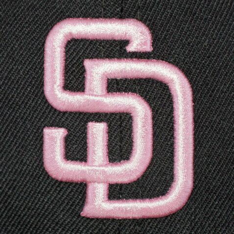 New Era 9Fifty San Diego Padres Black Pink Snapback Hat