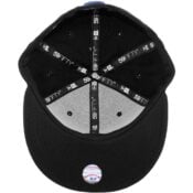 New Era 5950 San Diego Padres Fitted Hat, Black, Black, Royal Blue- Inside