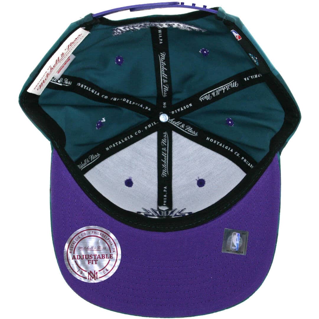 Mitchell & Ness Charlotte Hornets Camo Star Snapback Hat, Teal Mitchell & Ness Charlotte Hornets Camo Star Snapback Hat, Teal - Image 3