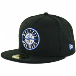 New Era 59Fifty Seattle Mariners Compass Fitted Hat Black