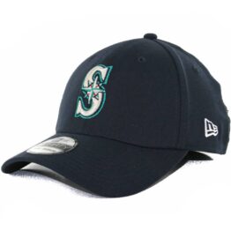 New Era 39Thirty Seattle Mariners Team Classic Stretch Fit Hat, Navy
