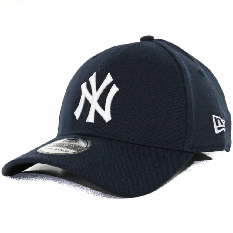 New Era 3930 New York Yankees Team Classic Stretch Fit Hat, Navy- Front