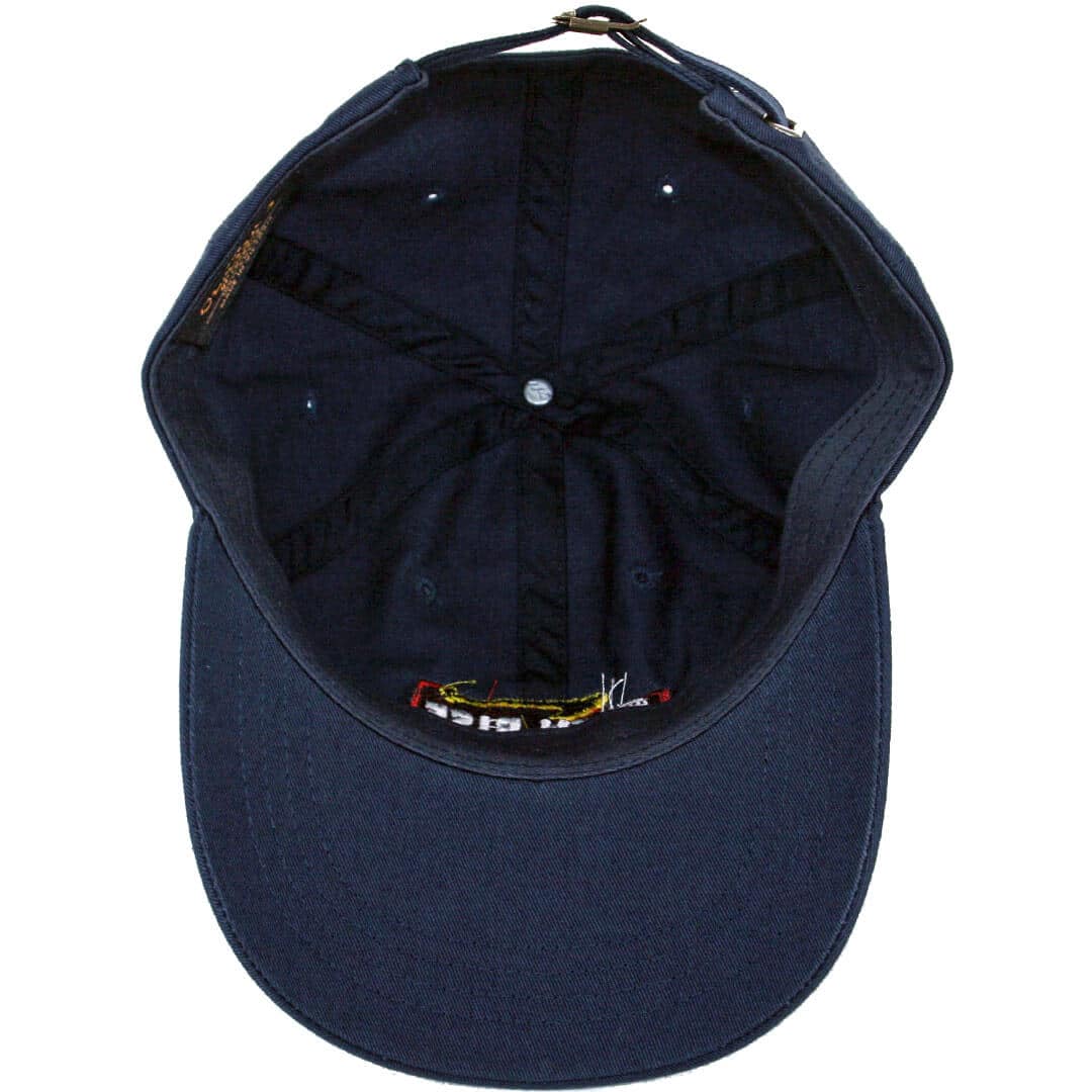 The High Rise Down-N-Out Polo Cap Strapback, Navy TheHighRiseDownNOutNV3