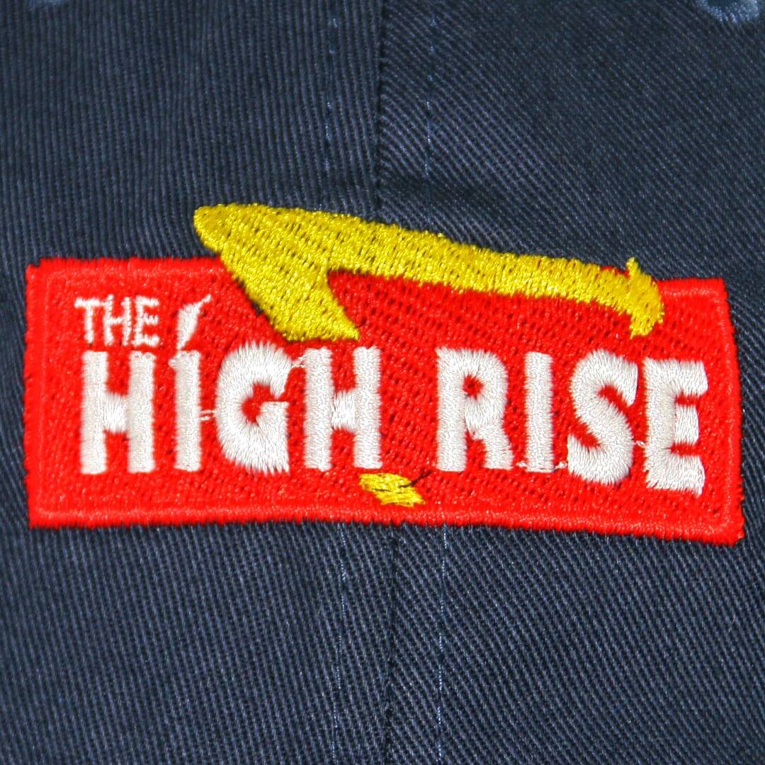 The High Rise Down-N-Out Polo Cap Strapback, Navy TheHighRiseDownNOutNV4