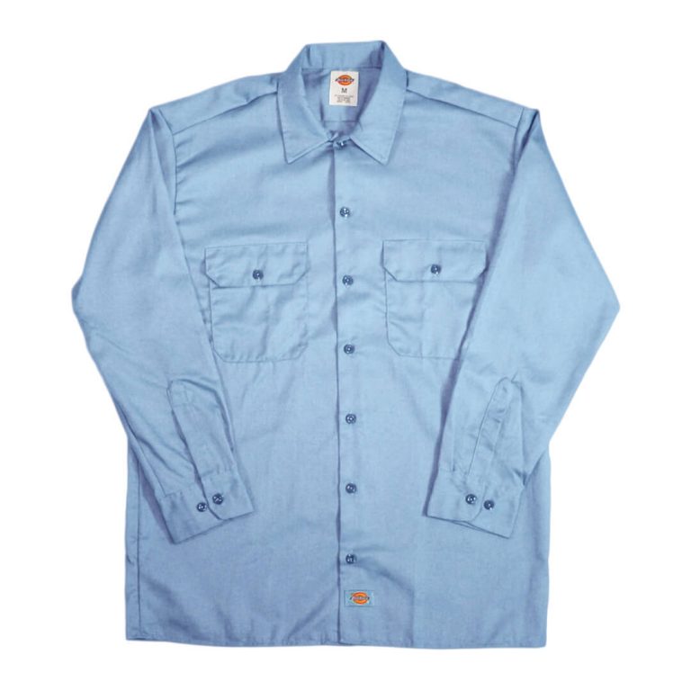 Dickies 574 Longsleeve Gulf Blue Work Shirt