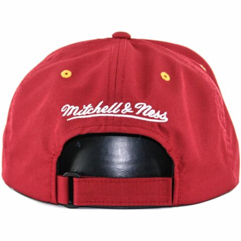 Mitchell & Ness Cleveland Cavaliers Dobby Nylon Patch Velcro Back Hat, Burgundy