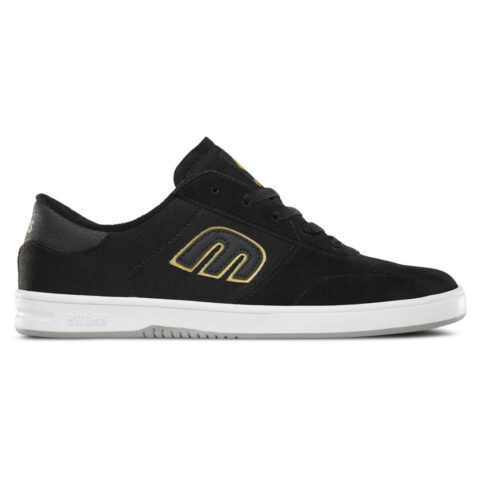 Etnies Lo-Cut Shoe, Black/Gold/Grey