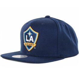 Mitchell & Ness Los Angeles Galaxy Team Solid Snapback Hat, Dark Navy