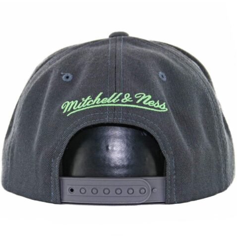Mitchell & Ness Seattle Sounders FC Team Solid Snapback Hat, Charcoal - Image 2