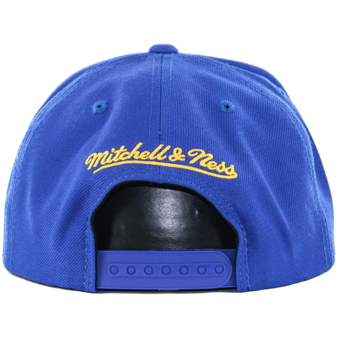 Mitchell & Ness Golden State Warriors Wool Solid 2 Snapback Hat, Royal Blue Mitchell & Ness Golden State Warriors Wool Solid 2 Snapback Hat, Royal Blue - Image 2