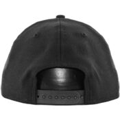 New Era Blanks 9Fifty Plain Blank Snapback Hat, Black- Back