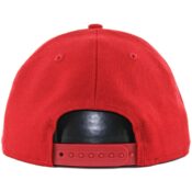 New Era Blanks 9Fifty Plain Blank Snapback Hat, Scarlet Red- Back