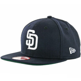 New Era 9Fifty San Diego Padres Snapback Hat, Navy, White