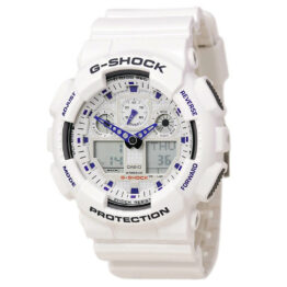 G-Shock GA-100 Watch, White
