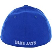 New Era 3930 Toronto Blue Jays Team Classic Stretch Fit Hat, Royal Blue-Back