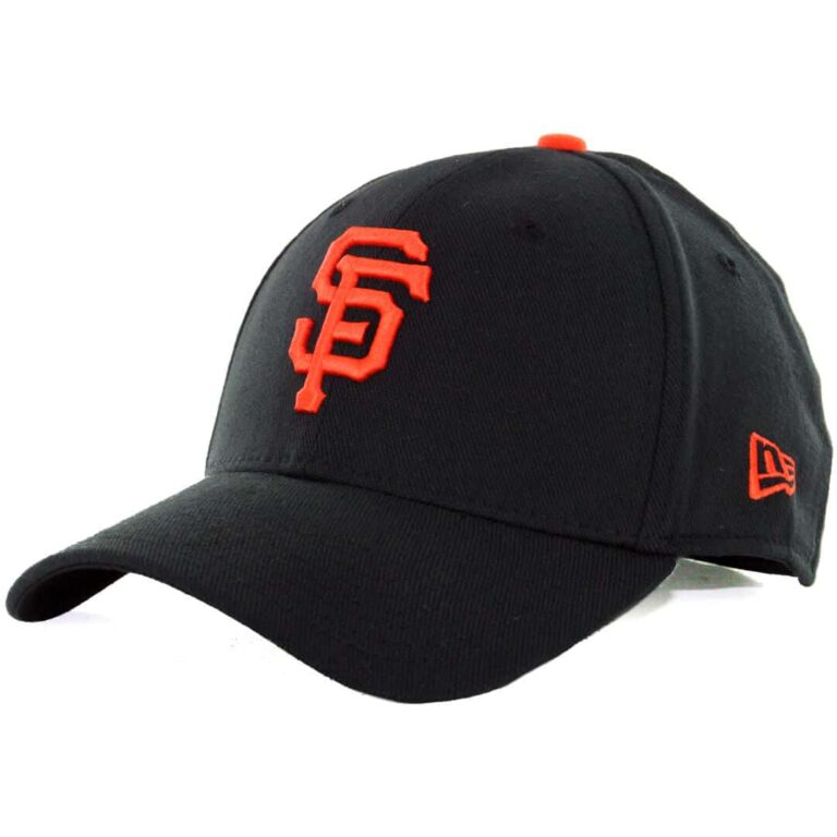 New Era 3930 San Francisco Giants Team Classic Stretch Fit Hat, Black