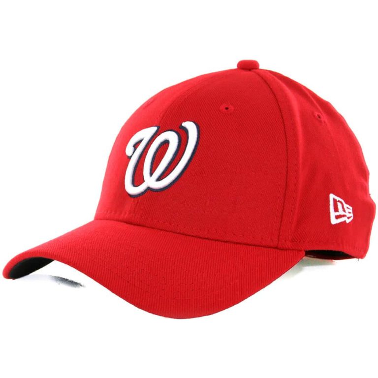New Era 3930 Washington Nationals Team Classic Stretch Fit Hat, Red