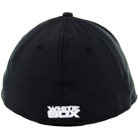New Era 39Thirty Chicago White Sox Team Classic Stretch Fit Hat, Black - Image 2