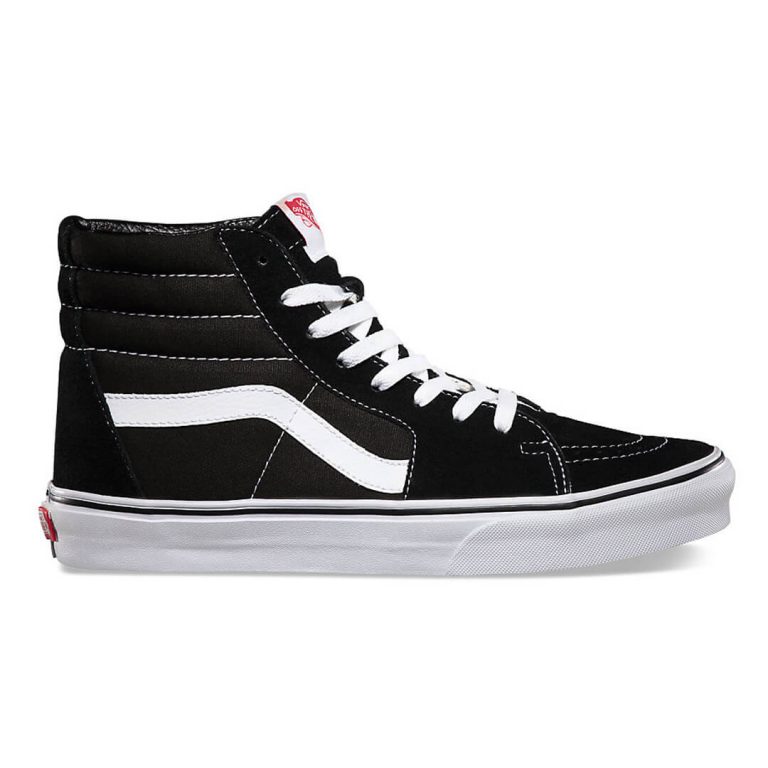 Vans Sk8-Hi Shoe, Black/Black/White
