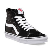 Vans Sk8-Hi Shoe, Black/Black/White-Side 1