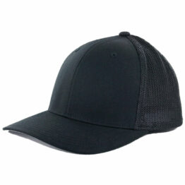 Flexfit Blanks Trucker Hat, Black