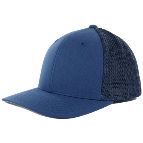 Flexfit Blanks Trucker Hat, Navy