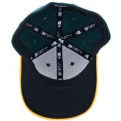 New Era 3930 Oakland Athletics Team Classic Stretch Fit Hat, Green/Yellow-Inside