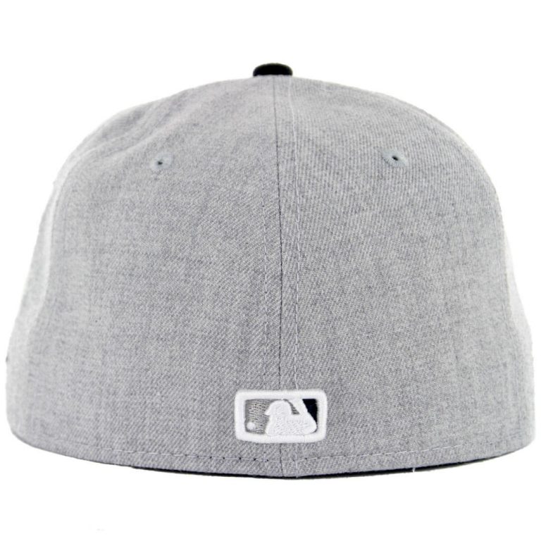 New Era 5950 San Diego Padres 2 Tone Basic Fitted Hat, Heather Grey, Dark Navy, White-Dark Navy-Back New Era 5950 San Diego Padres 2 Tone Basic Fitted Hat, Heather Grey, Dark Navy, White-Dark Navy-Back