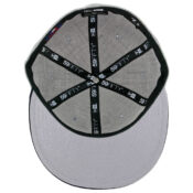 New Era 5950 San Diego Padres 2 Tone Basic Fitted Hat, Heather Grey, Dark Navy, White-Dark Navy-Inside
