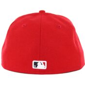 New Era 5950 San Diego Padres 2 Tone Basic Fitted Hat, Red, White-Black-Back
