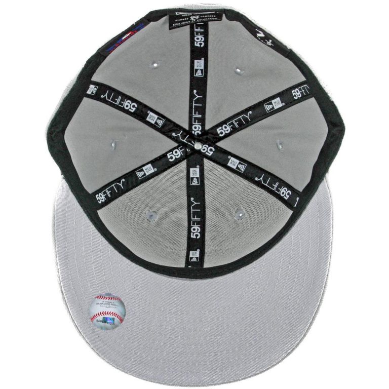 New Era 5950 San Diego Padres Fitted Hat, Grey, White -Inside New Era 5950 San Diego Padres Fitted Hat, Grey, White -Inside