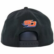 New Era 9Fifty San Diego Gulls Snapback Hat, Black/Blue-Back