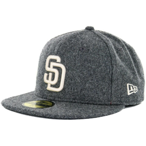 New Era x Billion Creation 59Fifty San Diego Padres Melton Fitted Hat, Dark Grey