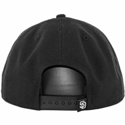 New Era x Billion Creation 9Fifty San Diego Padres Zipper Snapback Hat, Black