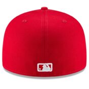 Yankees fitted hat back scarlet