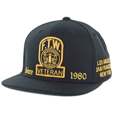 The Hundreds Deny Snapback Hat, Black