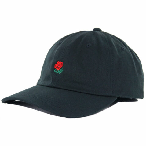 The Hundreds Rose Strapback Hat, Black