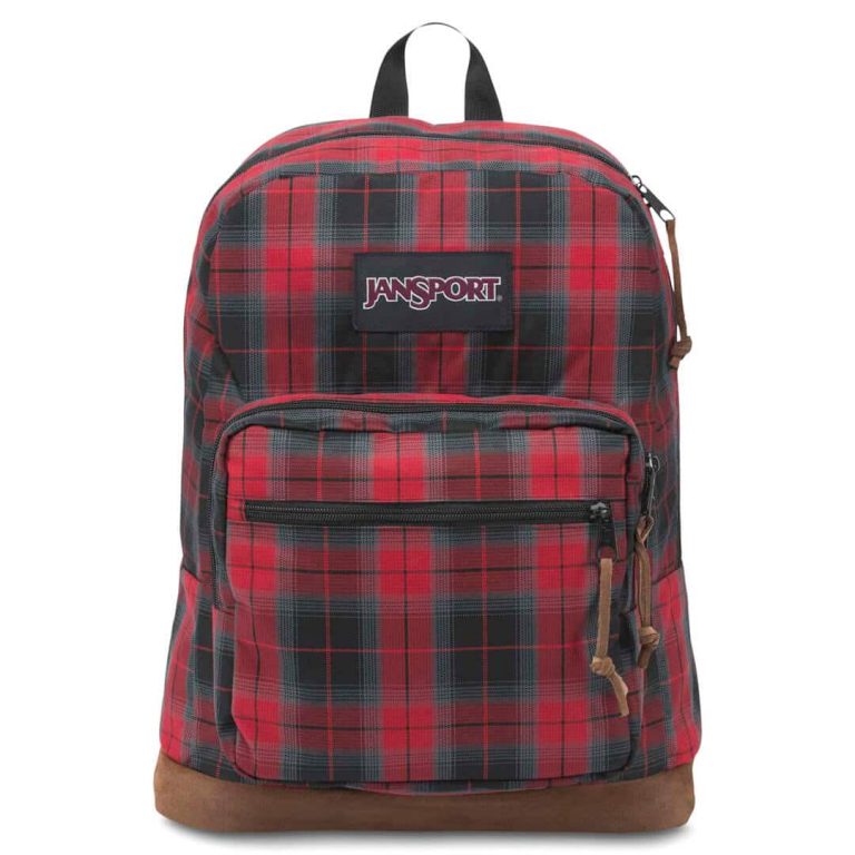 JanSport Right Pack Digital Edition Red Plaid Backpack