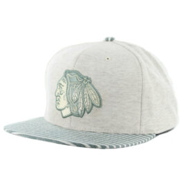 Mitchell & Ness Chicago Blackhawks Oatmeal Heather Snapback Hat
