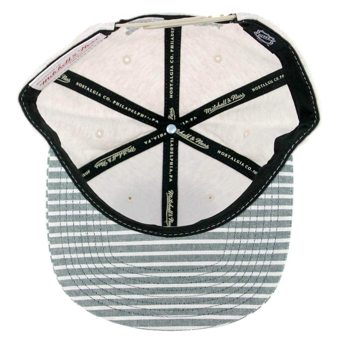 Mitchell & Ness Chicago Blackhawks Oatmeal Heather Snapback Hat Mitchell & Ness Chicago Blackhawks Oatmeal Heather Snapback Hat - Image 3