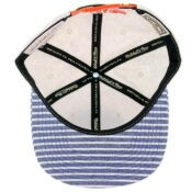 Mitchell & Ness San Diego Clippers Oatmeal Heather Snapback Hat-Inside