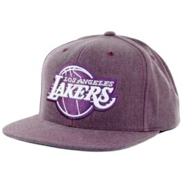Mitchell & Ness Los Angeles Lakers Slub Cotton Purple Snapback Hat