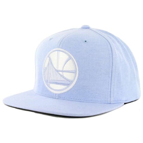 Mitchell & Ness Golden State Warriors Slub Cotton Blue Snapback Hat